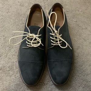 NWOT Johnson & Murphy Navy Suede Shoes